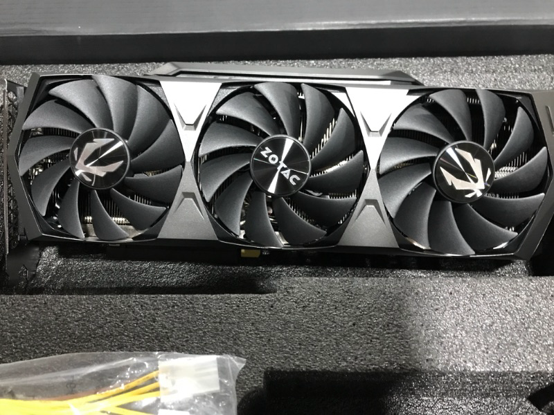 Photo 3 of ZOTAC GeForce RTX™ 3080 Trinity OC LHR 10GB GDDR6X 320-bit 10 Gbps PCIE 4.0 Gaming Graphics Card, IceStorm 2.0 Advanced Cooling, Spectra 2.0 RGB Lighting, ZT-A30800J-10PLHR RTX 3080