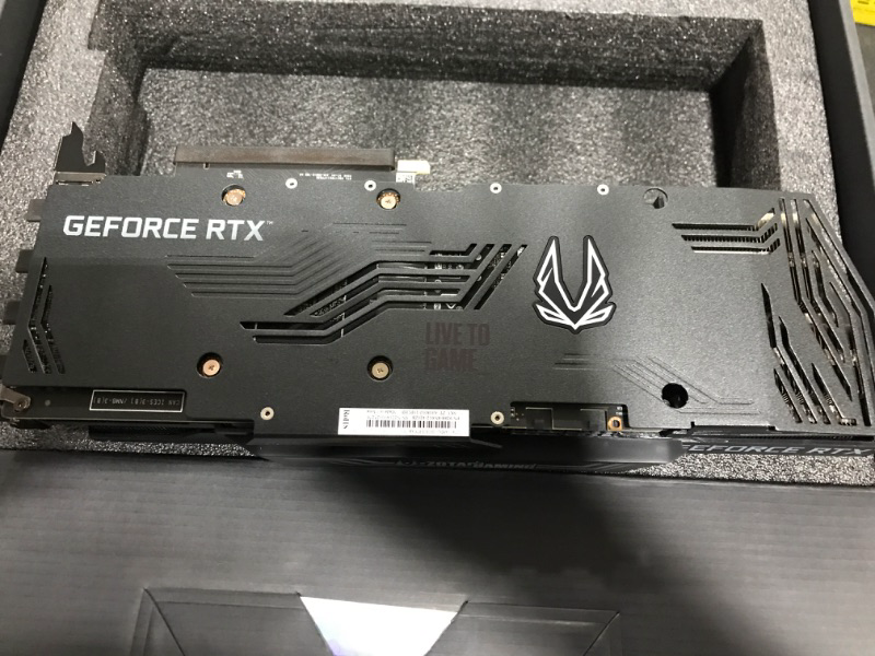 Photo 4 of ZOTAC GeForce RTX™ 3080 Trinity OC LHR 10GB GDDR6X 320-bit 10 Gbps PCIE 4.0 Gaming Graphics Card, IceStorm 2.0 Advanced Cooling, Spectra 2.0 RGB Lighting, ZT-A30800J-10PLHR RTX 3080