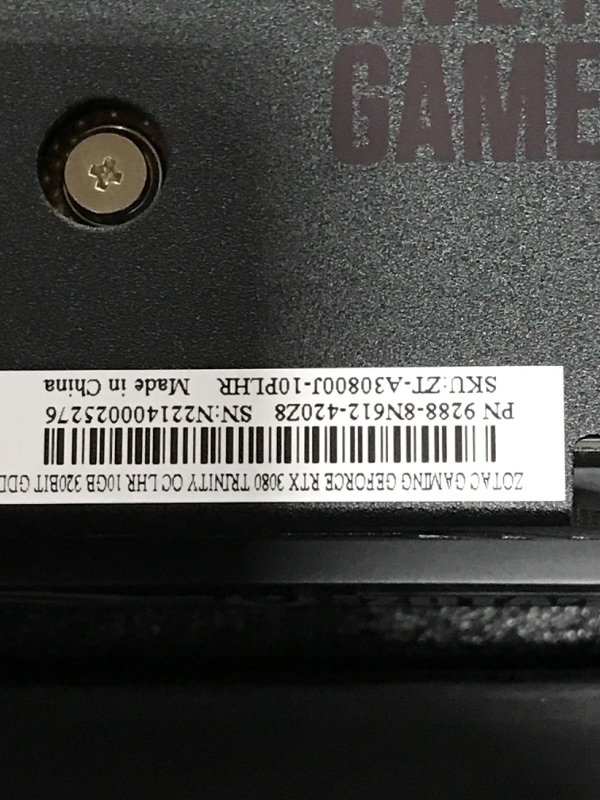 Photo 6 of ZOTAC GeForce RTX™ 3080 Trinity OC LHR 10GB GDDR6X 320-bit 10 Gbps PCIE 4.0 Gaming Graphics Card, IceStorm 2.0 Advanced Cooling, Spectra 2.0 RGB Lighting, ZT-A30800J-10PLHR RTX 3080