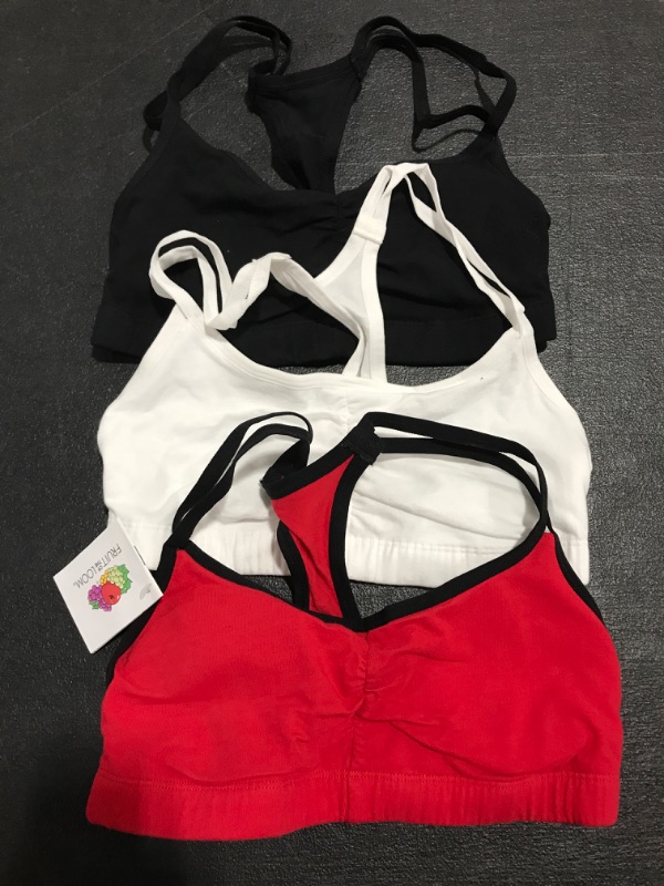 Photo 1 of 3 PACK WOMEN'S FRUIT OF THE LOOM SPORTS BRA. SIZE 34. 