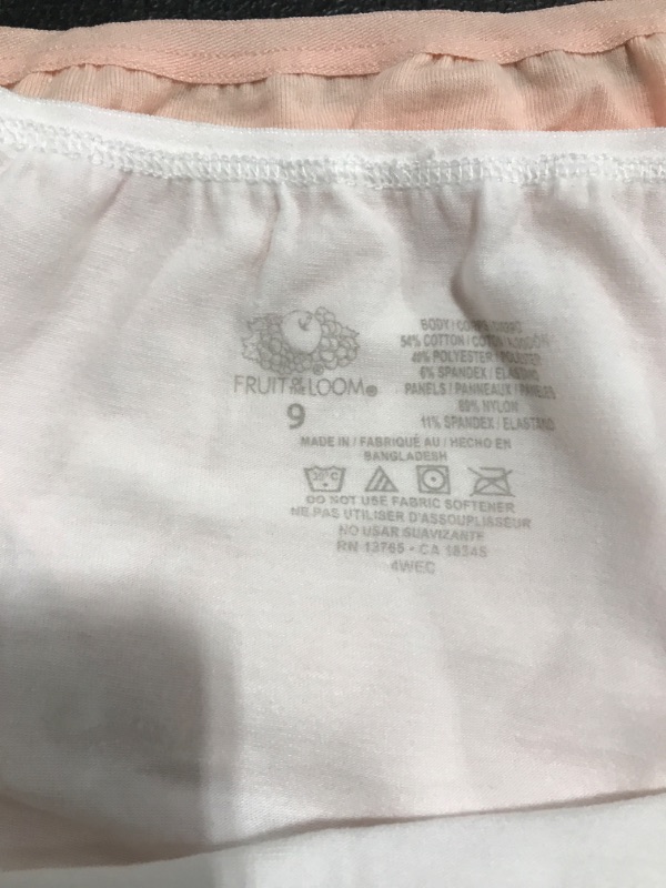 Photo 3 of 4 PACK - FRUIT OF THE LOOM WOMEN'S UNDERWEAR. SIZE 9. MISSING PACKAGE. 