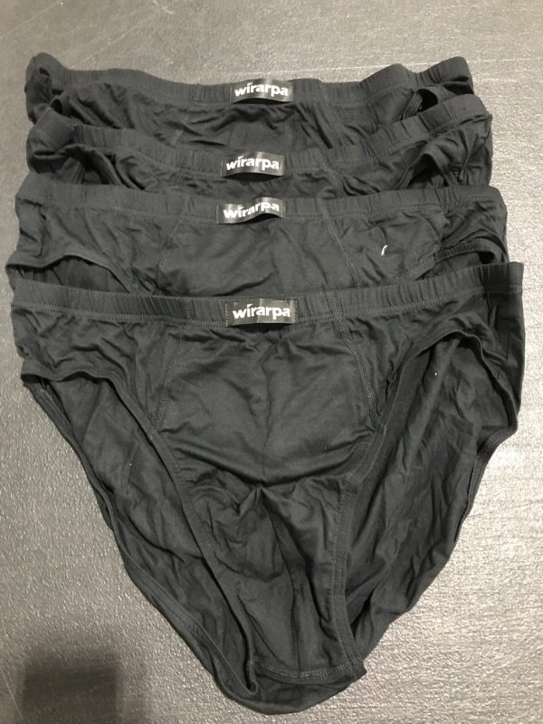 Photo 1 of 4 PACK OF WIRARPA WOMEN'S UNDERWEAR. BLACK. SIZE LARGE. MISSING PACKAGE. 