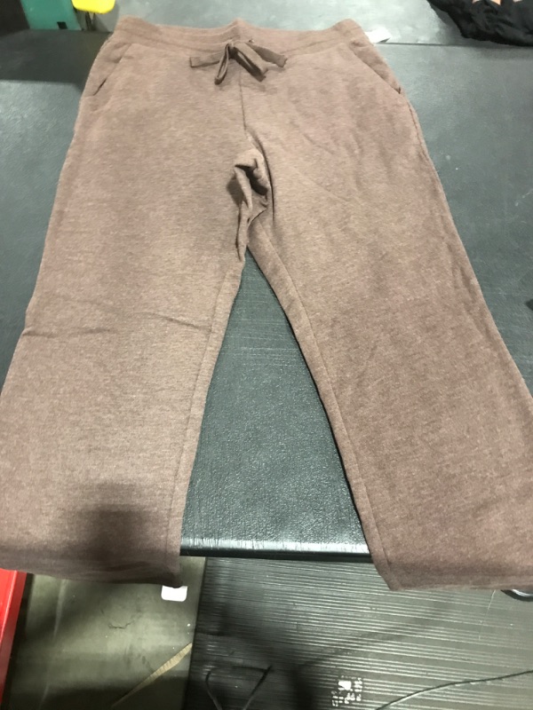 Photo 2 of Amazon Essentials Women's French Terry Fleece Sweatpant (Available in Plus Size) Small Chocolate