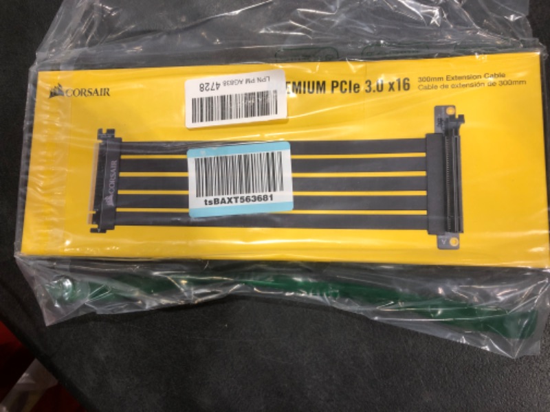 Photo 1 of CORSAIR Premium PCIe 3.0 x16 Extension Cable, 300mm