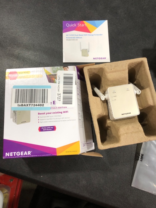 Photo 2 of NETGEAR Wi-Fi Range Extender EX6120 - Coverage Up to 1500 Sq Ft and 25 Devices with AC1200 Dual Band Wireless Signal Booster & Repeater (Up to 1200Mbps Speed), and Compact Wall Plug Design WiFi Extender AC1200