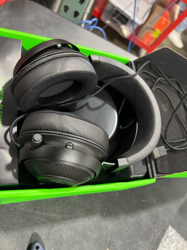 Photo 4 of Razer Kraken Ultimate – USB Gaming Headset (Gaming Headphones for PC, PS4 and Switch Dock with Surround Sound, ANC Microphone and RGB Chroma) Classic Black