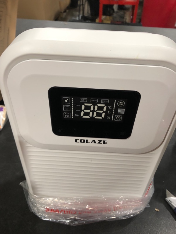 Photo 2 of Dehumidifiers, Electric Portable Dehumidifier with 50 oz Water Tank, Dual Cooling Chip and LED display with Automatic humidity sensing / Timer / Auto Shut off / Defrost Functions for Home, Bedroom, Basement, Trailer, RV up to 500 Sq.ft