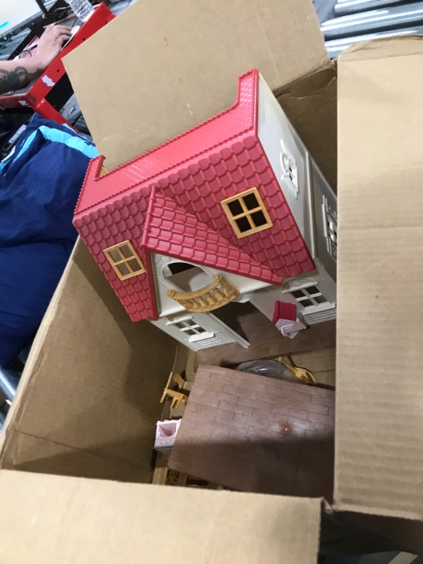 Photo 2 of Calico Critters Red Roof Cozy Cottage, Dollhouse Playset with Figure, Furniture and Accessories