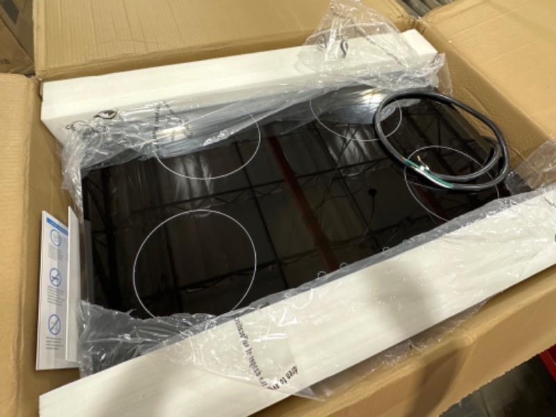 Photo 1 of Induction Cooktop, GTKZW 6400W Electric Cooktop, 30 Inch Smoothtop Built-in Electric Stove Top with 4 Burner, LED Touch Screen, 9 Heating Level, Kid Safety Lock, Keep Warm Function