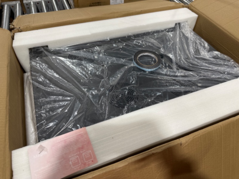 Photo 1 of Induction Cooktop, GTKZW 6400W Electric Cooktop, 30 Inch Smoothtop Built-in Electric Stove Top with 4 Burner, LED Touch Screen, 9 Heating Level, Kid Safety Lock, Keep Warm Function