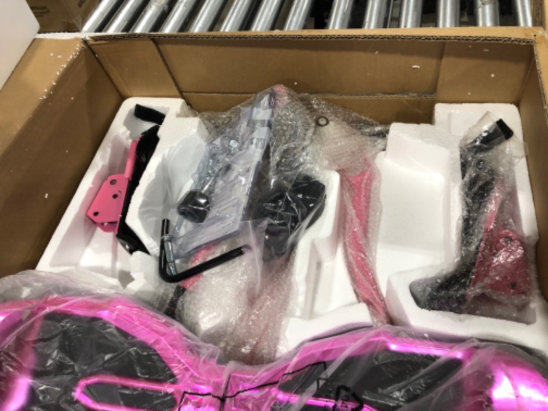 Photo 3 of EVERCROSS Hoverboard, 6.5'' Hover Board with Seat Attachment, Self Balancing Scooter with APP, Bluetooth Hoverboards for Kids & Adults Rose+Kart Pink