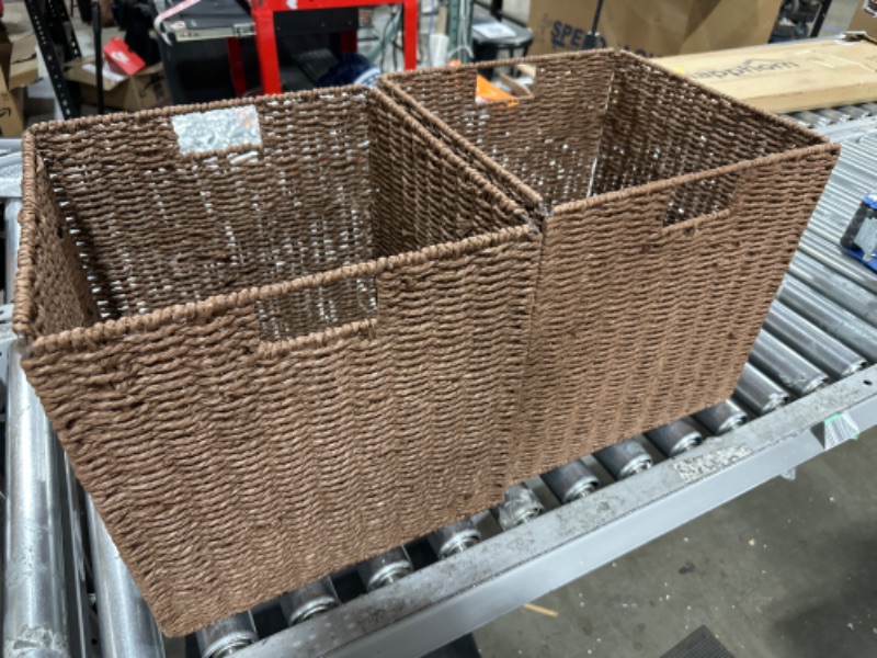 Photo 1 of 13 X13 PALM STORAHE BASKET 2 PACK 