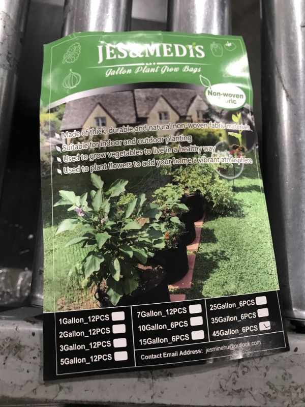 Photo 3 of 6 pack Jes & medis gallon plant grow bags