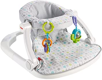 Photo 1 of Fisher-Price Portable Baby Chair Sit-Me-Up Floor Seat With Developmental Toys & Machine Washable Seat Pad, Honeydew Drop
