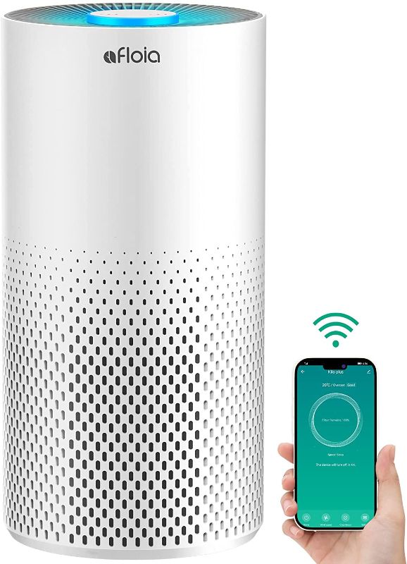 Photo 1 of Afloia Air Purifiers for Home Large Room Up to 1076 Ft², Smart WiFi Voice Control H13 HEPA Air Purifiers for Bedroom, Air Purify Filter Cleaner for Pets Odor Smoke Dust Mold Pollen, Work with Alexa