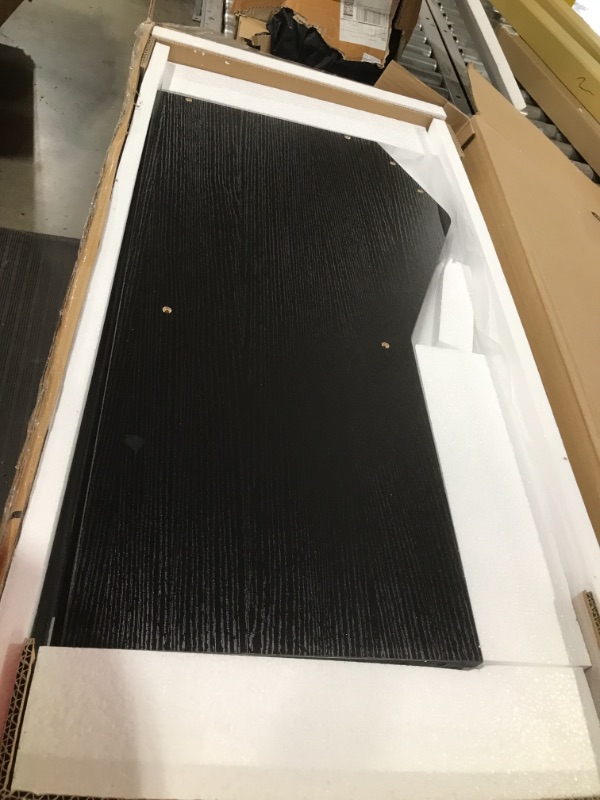 Photo 1 of UTEX Kids Bookshelf and Toy Storage, Kids Wood Bookcase with Blackboard and Cubbies, Open Kids Bookshelf and Toy Organizer Cabinet, Kids Bookshelves Display Stand for Toddlers,Espresso