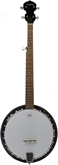Photo 1 of 5-String BANJO - REMO Head 38" TRADITIONAL BLUEGRASS Solid Sepele Wood
