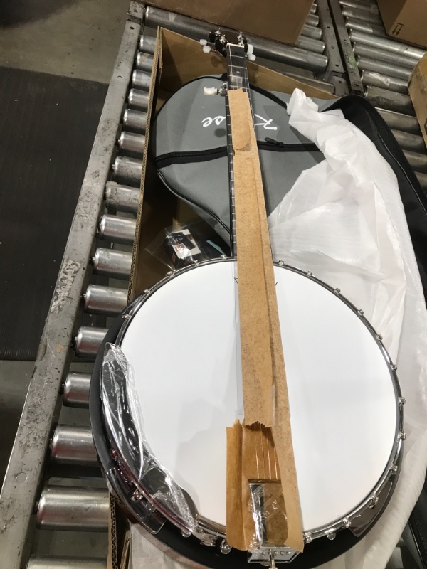 Photo 2 of 5-String BANJO - REMO Head 38" TRADITIONAL BLUEGRASS Solid Sepele Wood
