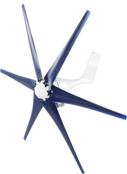 Photo 1 of 800W Windmill Turbines Generator Small 6 Blade Wind Industrial Machinery Equipment for Marine Home Charging (Blue 12V)
