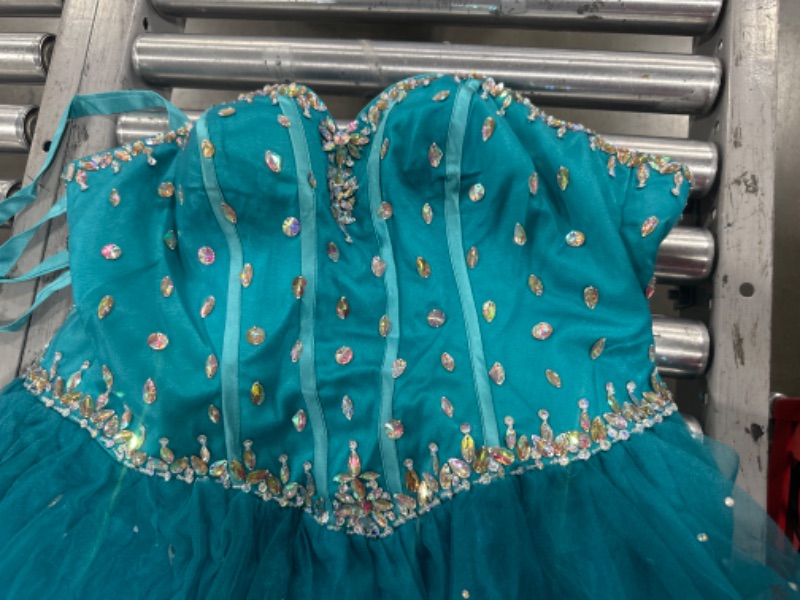 Photo 2 of  TURQUOISE PRINCESS GOWN SIZE 16W 