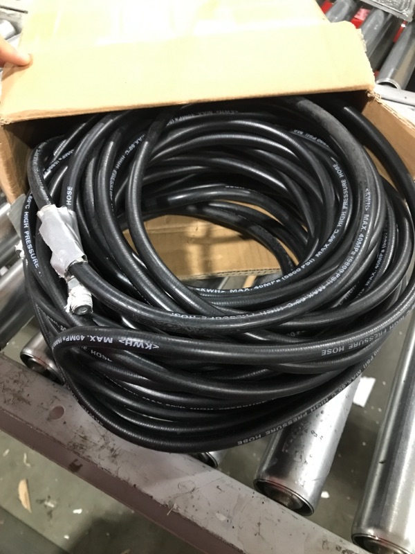 Photo 2 of 25 Ft High Pressure Washer Hose , Upgraded Power Washer Hose for Replacement and Extension, M22 14mm or M22 15mm
