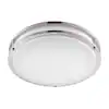 Photo 1 of 16 in. 1-Light Brushed Nickel Dimmable LED Flush Mount
