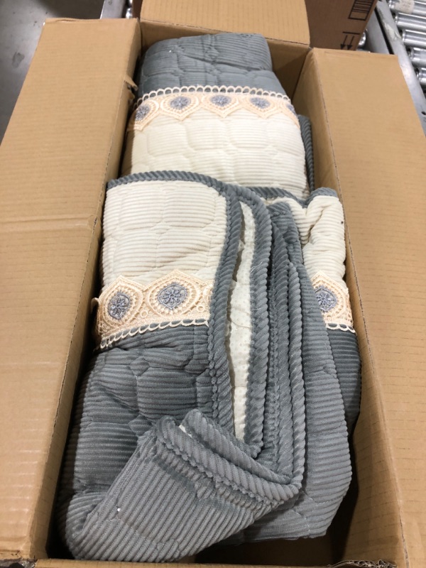 Photo 1 of JeogYong Bay Window Cushion Seat Indoor, Farmhouse Window Seat Cushions Indoor for Bedroom, Non Slip Pads/Bay Window Sill Bench Cushions, 27.55 x 70.86 inches, Gray 27.55Inch x 70.86Inch(70 x 180cm) Gray