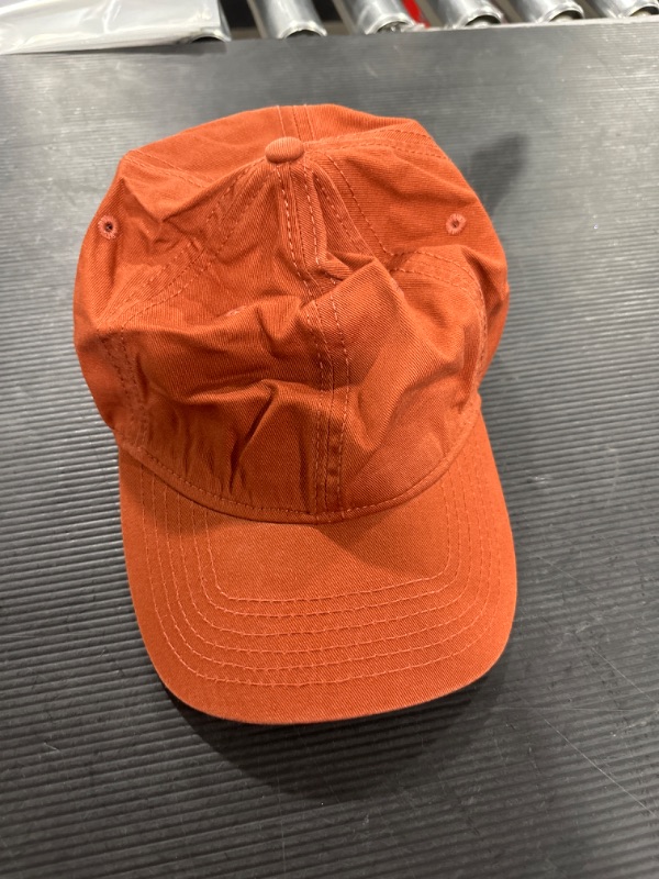Photo 2 of Zylioo Oversize XXL Baseball Caps,Adjustable Dad Caps for Big Heads 22"-25.5",Extra Large Low Profile Golf Hats XX-Large Common Brim(2.75")-orange