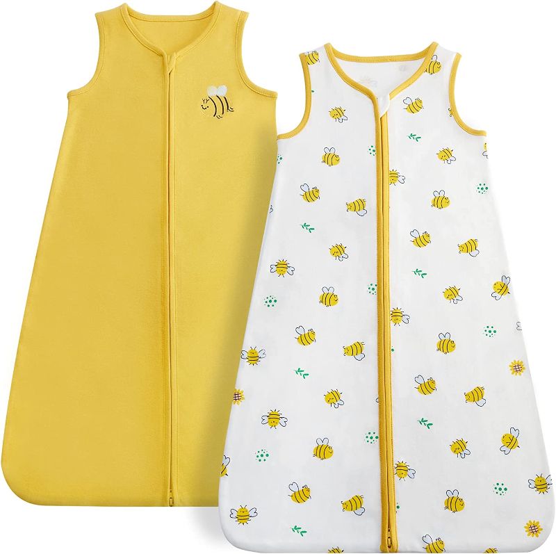 Photo 1 of DaysU Baby Wearable Blanket 100% Cotton, Soft Baby Sleep Sack Sleeveless with Zipper, Fits Baby Boys and Girls Large
