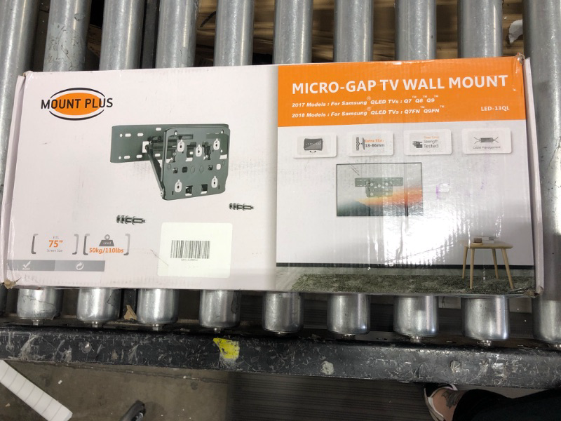 Photo 1 of Mount Plus MP-13QL Micro Gap, No Gap TV Wall Mount Bracket Exclusively Version for 75" Samsung Q900R Q950R Q90R Q85R Q7FN Q9FN Q900 Q7 Q8 Q9 Q7FN Q9FN Flat Screen TVs(2017 to 2019 Model)
