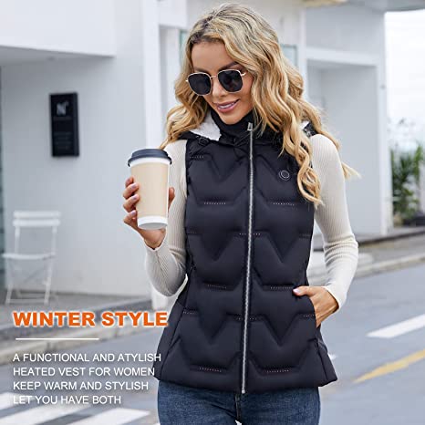 Photo 1 of [Size M] Heated Vest for Women, Electric Heated Vest with Battery Pack Included