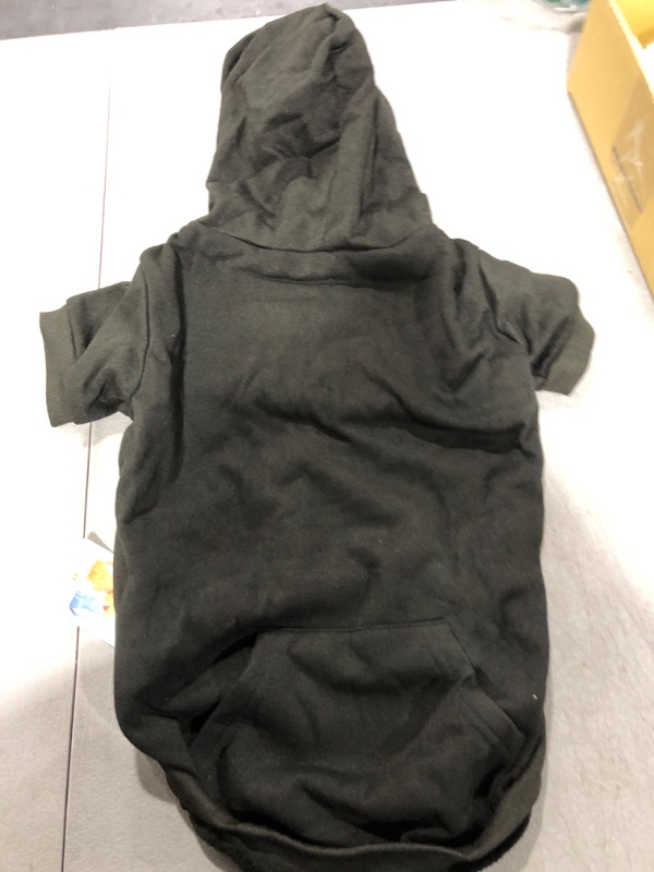 Photo 2 of [Size L] Basic Dog Hoodie - Soft and Warm Dog Hoodie Sweater with Leash Hole and Pocket- Black 