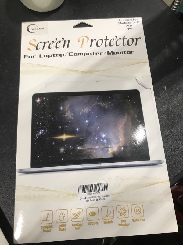 Photo 2 of YongMai 2-Pack Matte Screen Protector for 2021 Apple MacBook Pro (14-inch, Apple M1 Pro chip), Anti-Glare No Dazzling Laptop Screen Protector Shield,Anti-Fingerprint,Anti Scratch PET Protective Film