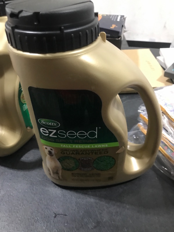 Photo 1 of Scotts EZ Seed Dog Spot Repair Tall Fescue Lawns - 2 lb., Combination Mulch, Seed and Soil Amendment Includes Protectant and Tackifier, Neutralizes and Repairs up to 100 Dog Spots 2 lb. 1 Pack