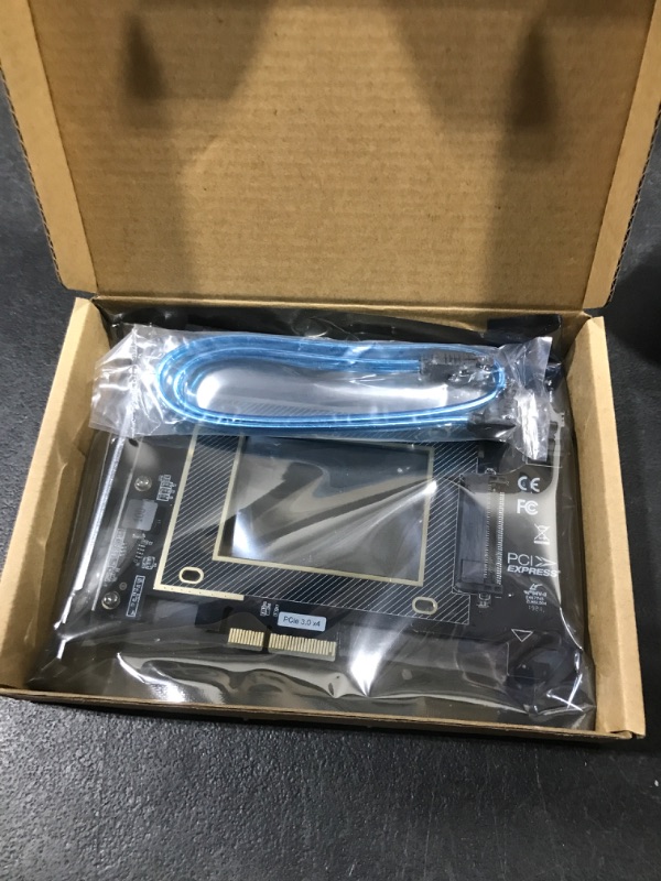 Photo 1 of U.2 to PCIE Expansion Card?SFF 8639 to PCIE 3.0 x4 Riser Card,PCI-E 3.0 X4 SATA Adapter,for 2.5" U.2 NVME SSD and 2.5" SATA SSD.
