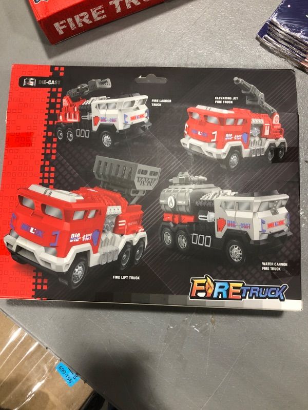 Photo 2 of 4 Pack Fire Trucks for Boys