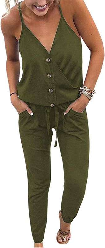 Photo 1 of Adibosy Woman's Sleeveless Romper - Small - Green