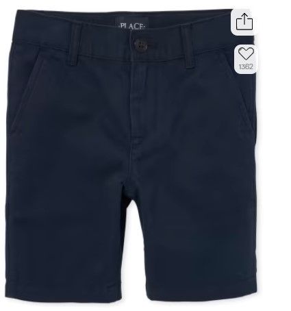 Photo 1 of Childrens Place Boys Stretch Chino Shorts - New Navy Size 4