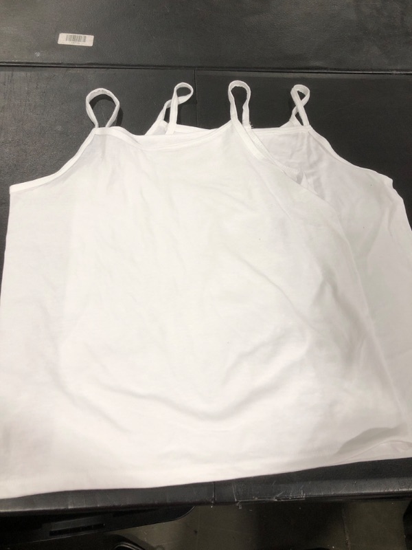 Photo 1 of 2pk White Sleeveless Shirt Unknown Size