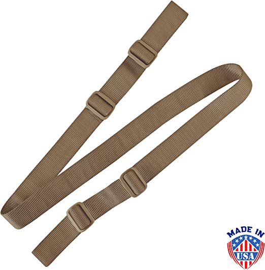 Photo 1 of BLUCOLLAR TACTICAL 2 Point Rifle Sling Patriot Model Gun Sling (100% USA Made) 1.25” Tube Nylon Webbing for Added Comfort. Simple Two Point Rifle Sling. Attaches Directly to Rifle/Swivel, 70" Long
