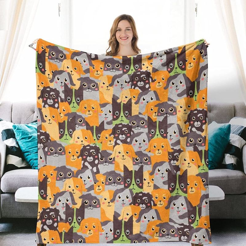 Photo 1 of GADZILLE Throw Blanket Cartoon Dog Ultra Soft Fleece Flannel Blanket (50" x40")