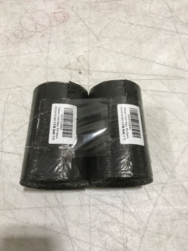 Photo 2 of 2 Packs Small Trash Bags 80 Counts, Black 4 Gallon Black