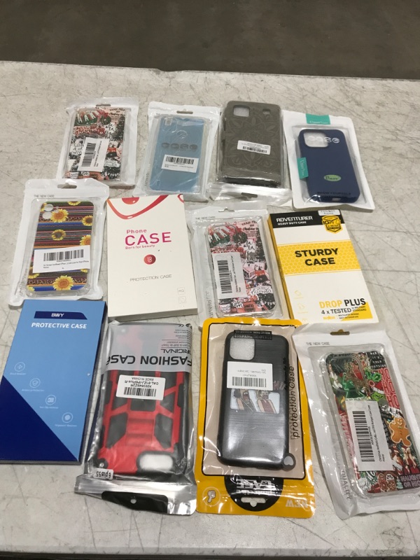 Photo 2 of Bag Lot- Bundle of phone cases, screen protectors (various color, sizes, designs) 