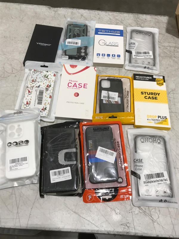 Photo 2 of Bag Lot- bundle of phone cases, screen protectors (various sizes, colors, designs)