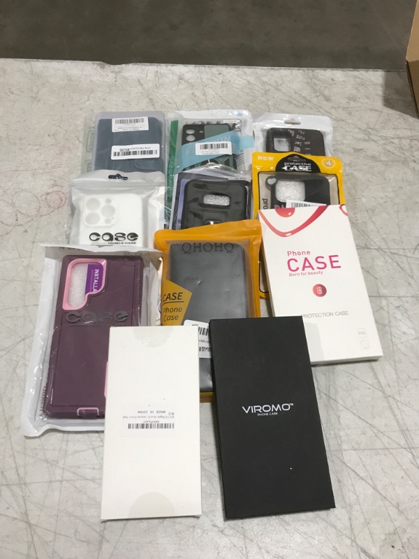 Photo 1 of Bag Lot- bundle of phone cases, screen protectors (various sizes, colors, designs)
