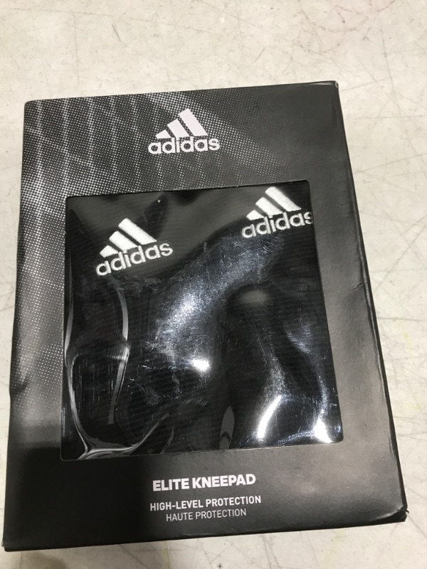 Photo 2 of adidas Unisex-Adult Elite Knee Pad Medium Black/White