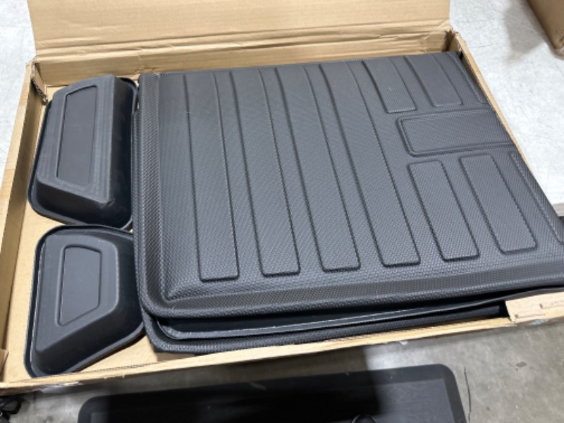 Photo 3 of Cherokee Cargo Liners - All-Weather Protection Rear Cargo Trunk Tray Floor Mats Compatible with 2019 2020 2021 Jeep Cherokee, 3D Modeling Waterproof Durable Odorless Black TPO Accessories Custom-Fit