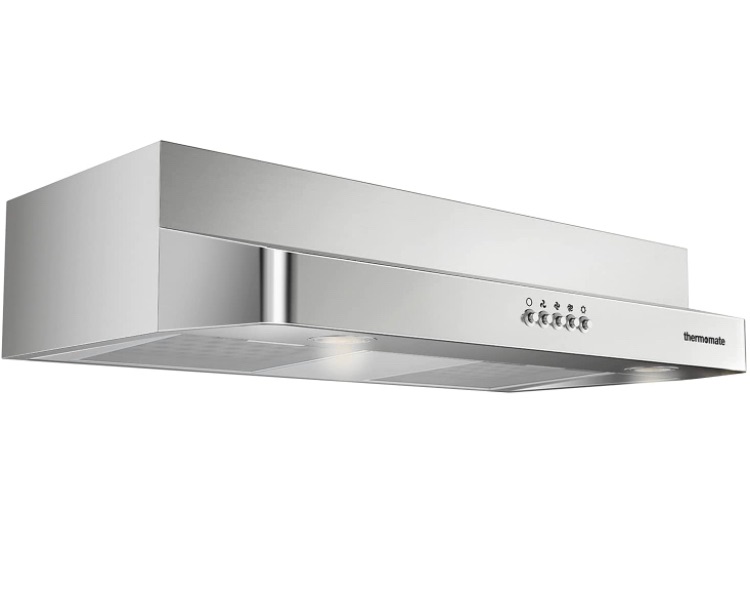 Photo 1 of 30" UNDER CABINET RANGE HOOD, THERMO MATE 230 CFM SLIM VENT HOOD, 3 SPEED EXHAUST FAN 2 LED LIGHTS 