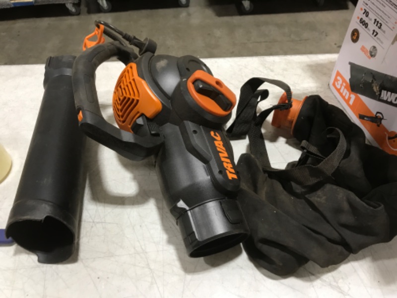 Photo 2 of 108223 600 CFM 3-in-1 Trivac 2 Speed Electric Leaf Blower

