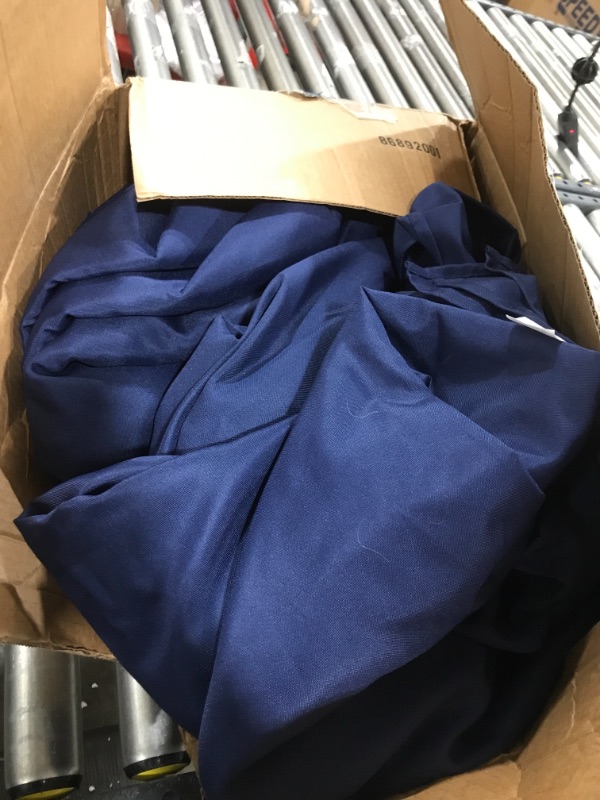 Photo 2 of 8 Pack Navy Blue Tablecloths for 8 Foot Rectangle Tables 60 x 126 Inch - 8ft Rectangular Bulk Linen Polyester Fabric Washable Long Clothes for Wedding Reception Banquet Party Buffet Restaurant Navy Blue 60x126 In, 8 Pack